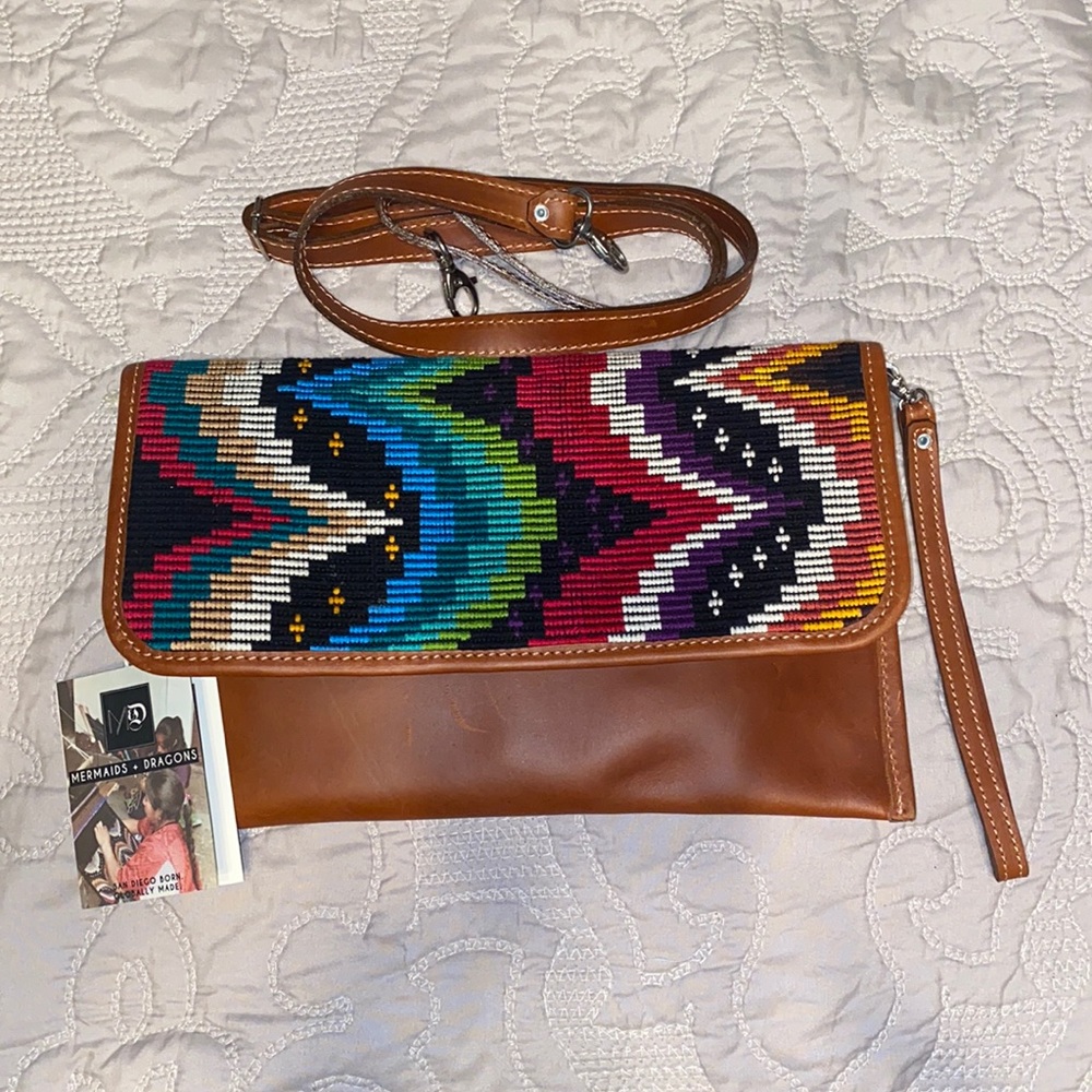Convertible bag, NWT, Multicolored Embroidery